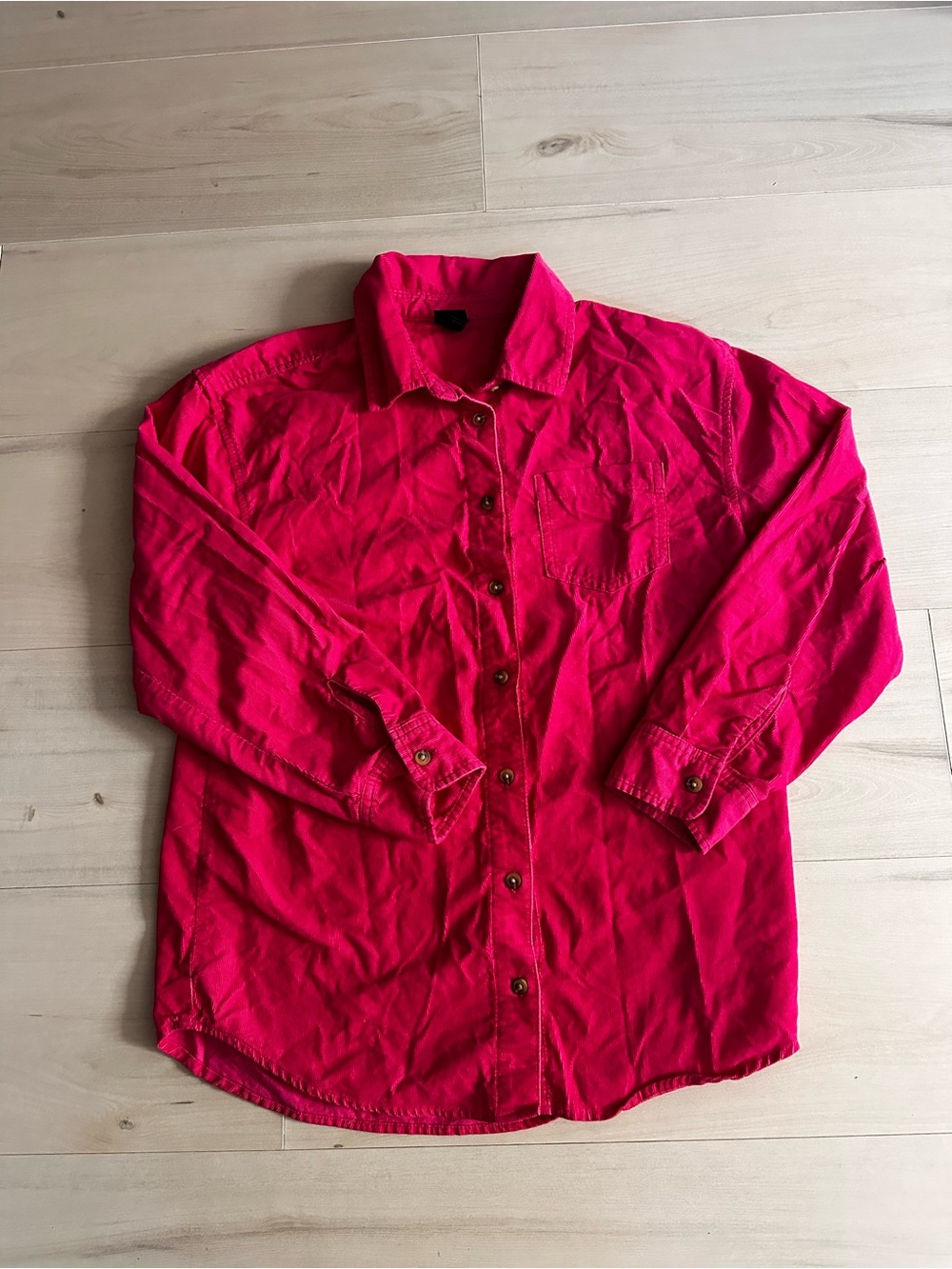 art class Bright Pink Long-Sleeve Button-Down Shirt Size XL 0088